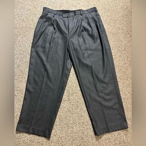 Knightsbridge 40/29 Grey Pleaded Dress Pants Zipper